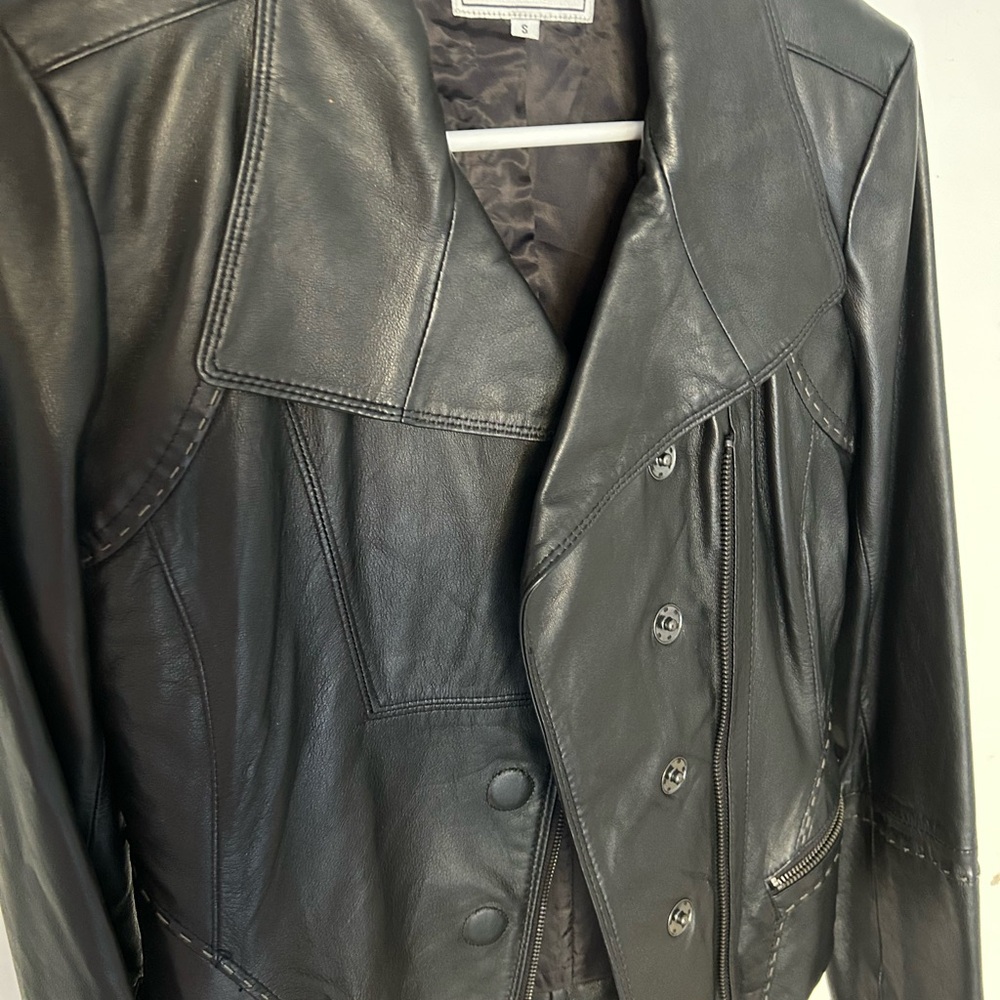 Women's Black Leather Jacket